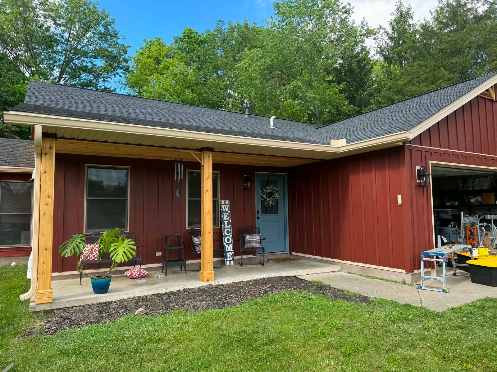 Entry door and siding project